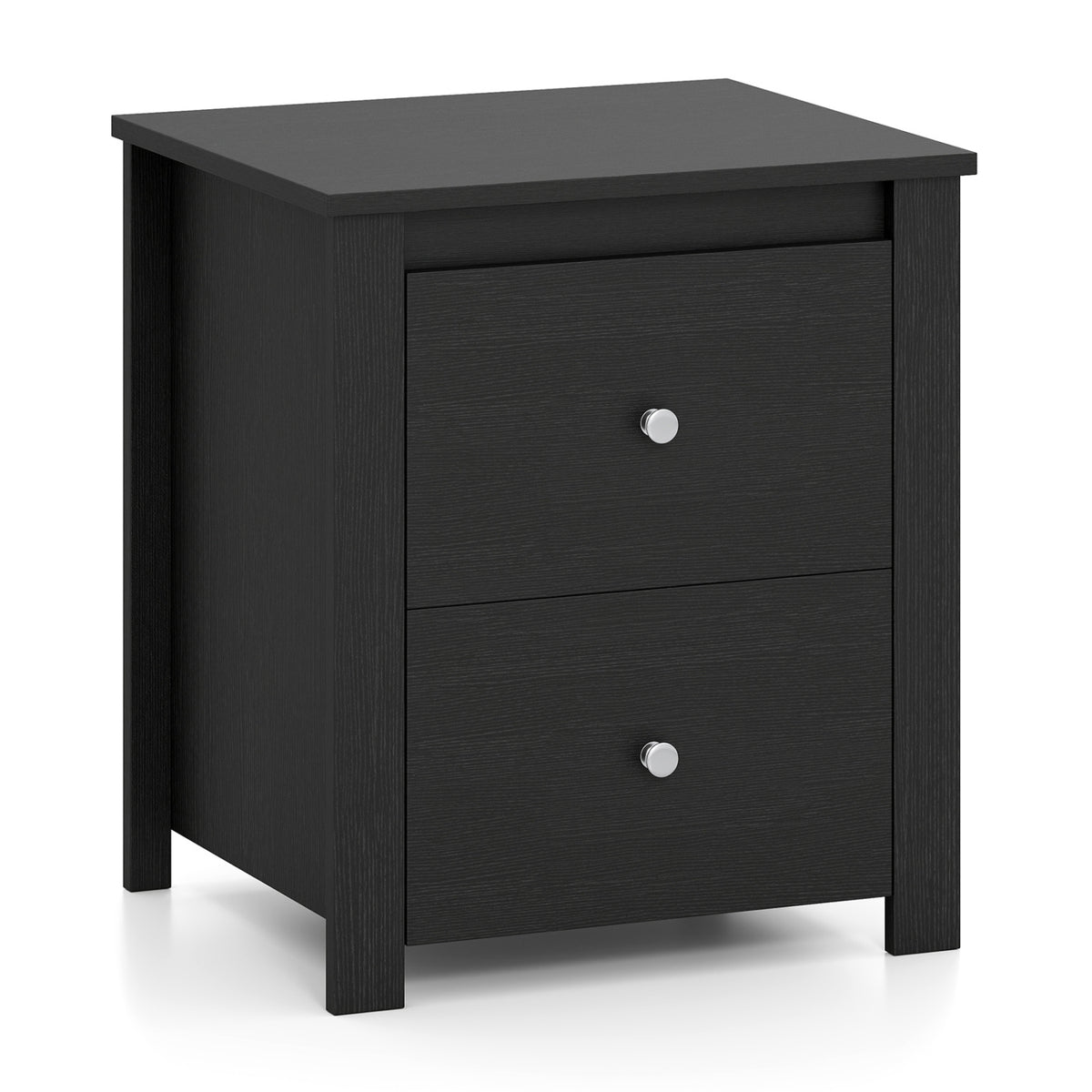Nightstand with 2 Drawers & Storage for Bedroom Living Room Small Spaces