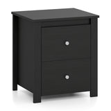 Nightstand with 2 Drawers & Storage for Bedroom Living Room Small Spaces
