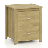 Nightstand with 2 Drawers & Storage for Bedroom Living Room Small Spaces