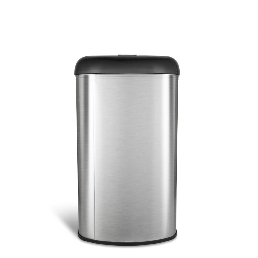 Semi-Round Open Top Trash Can 13 Gallon, Black/Blue/Red | OTT-50-19