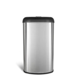 Semi-Round Open Top Trash Can 13 Gallon, Black/Blue/Red | OTT-50-19