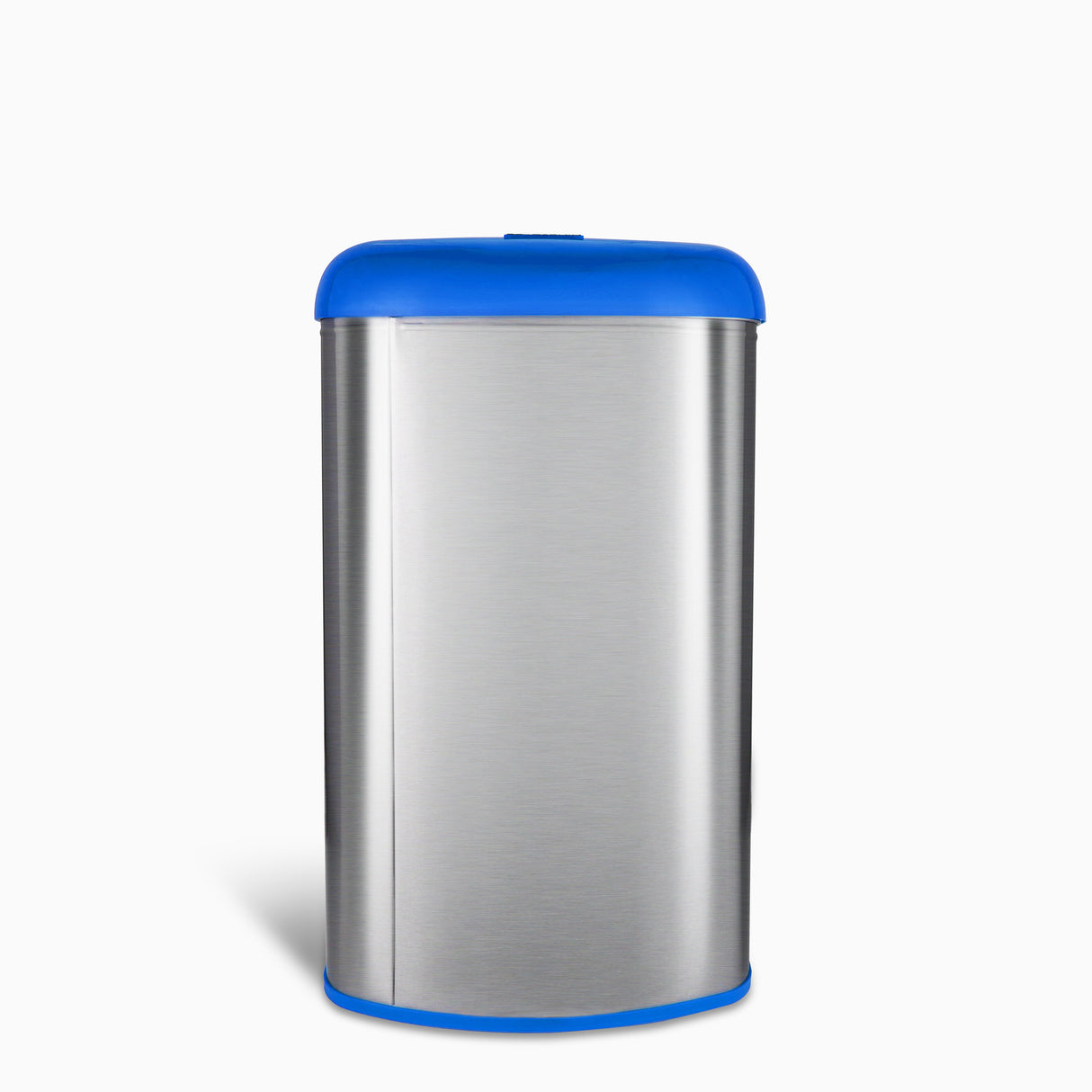 Semi-Round Open Top Trash Can 13 Gallon, Black/Blue/Red | OTT-50-19