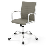 Office Chair Height Adjustable Conference Room Chair with Rocking Backrest Armrests