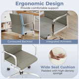 Office Chair Height Adjustable Conference Room Chair with Rocking Backrest Armrests