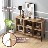 Open-Back Bookshelf with Drawer for Study