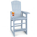 Outdoor 29 Inch Height Bar Stool with Backrest and Armrests