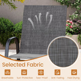 Outdoor Bar Stools Set of 2 29 Inch Fabric Bar Height Stools with Armrests