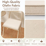 Outdoor Chair Cushion Set of 4 Waterproof Olefin Seat Cushions