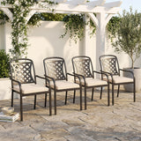 Outdoor Chair Cushion Set of 6 Waterproof Olefin Seat Cushions