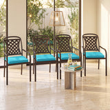 Outdoor Chair Cushion Set of 6 Waterproof Olefin Seat Cushions