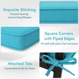 Outdoor Chair Cushion Set of 6 Waterproof Olefin Seat Cushions