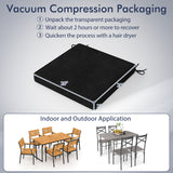Outdoor Chair Cushion Set of 2 Waterproof Fade-Resistant Olefin Seat Cushions