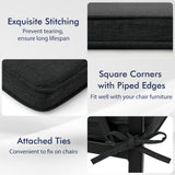 Outdoor Chair Cushion Set of 2 Waterproof Fade-Resistant Olefin Seat Cushions
