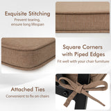 Outdoor Chair Cushion Set of 2 Waterproof Fade-Resistant Olefin Seat Cushions