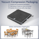 Outdoor Chair Cushion Set of 2 Waterproof Fade-Resistant Olefin Seat Cushions