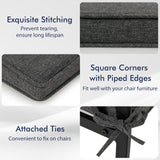 Outdoor Chair Cushion Set of 2 Waterproof Fade-Resistant Olefin Seat Cushions