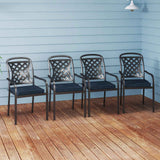 Outdoor Chair Cushion Set of 2 Waterproof Fade-Resistant Olefin Seat Cushions