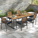 Outdoor Chair Cushion Set of 2 Waterproof Fade-Resistant Olefin Seat Cushions
