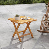 Outdoor Folding Side Table for Small Space and Garden