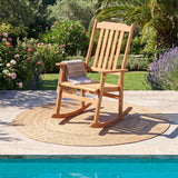 Outdoor Rocking Chair Single Rocker for Patio Deck