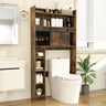 Over The Toilet Storage Cabinet with Sliding Barn Door and Adjustable Shelves