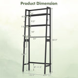 3-Tier Over The Toilet Storage Shelf with Adjustable Bottom Bar