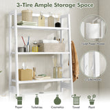 3-Tier Over The Toilet Storage Shelf with Adjustable Bottom Bar
