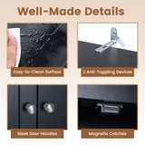 Over the Toilet Storage Cabinet with Adjustable Shelf and Bottom Bar