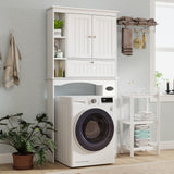 Over the Toilet Storage Cabinet with Adjustable Shelf and Bottom Bar