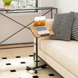 Overbed Rolling Food Tray Table