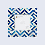 Baby Picture Frames Herringbone Pattern Bone Inlay Collection in 4 Colors