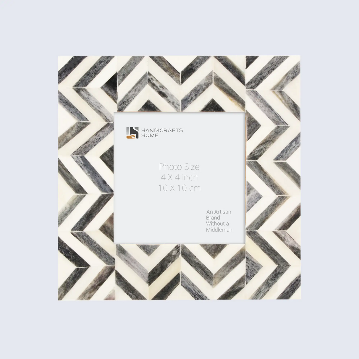 Baby Picture Frames Herringbone Pattern Bone Inlay Collection in 4 Colors