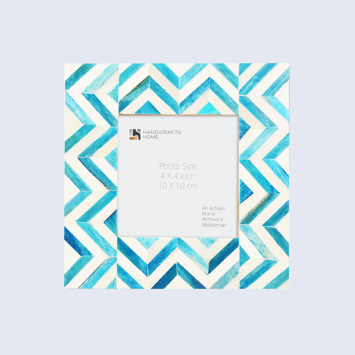 Baby Picture Frames Herringbone Pattern Bone Inlay Collection in 4 Colors