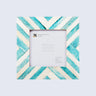 Baby Picture Frames Chevron Pattern Bone Inlay Collection in 3 Colors|1" Border Width