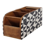 Decorative Desk Organizer Incline Black & White