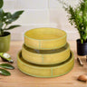 Cerro | 10.5" Round Cedar & Leather Tray