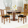 PU Leather Upholstered Wood Dining Chairs Set of 4