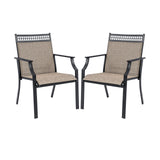 Patio Chairs Set of 2 with All Weather Breathable Fabric