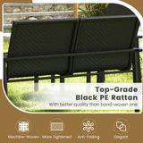 4 Pieces Patio Furniture Set with Heavy Duty Galvanized Metal Frame