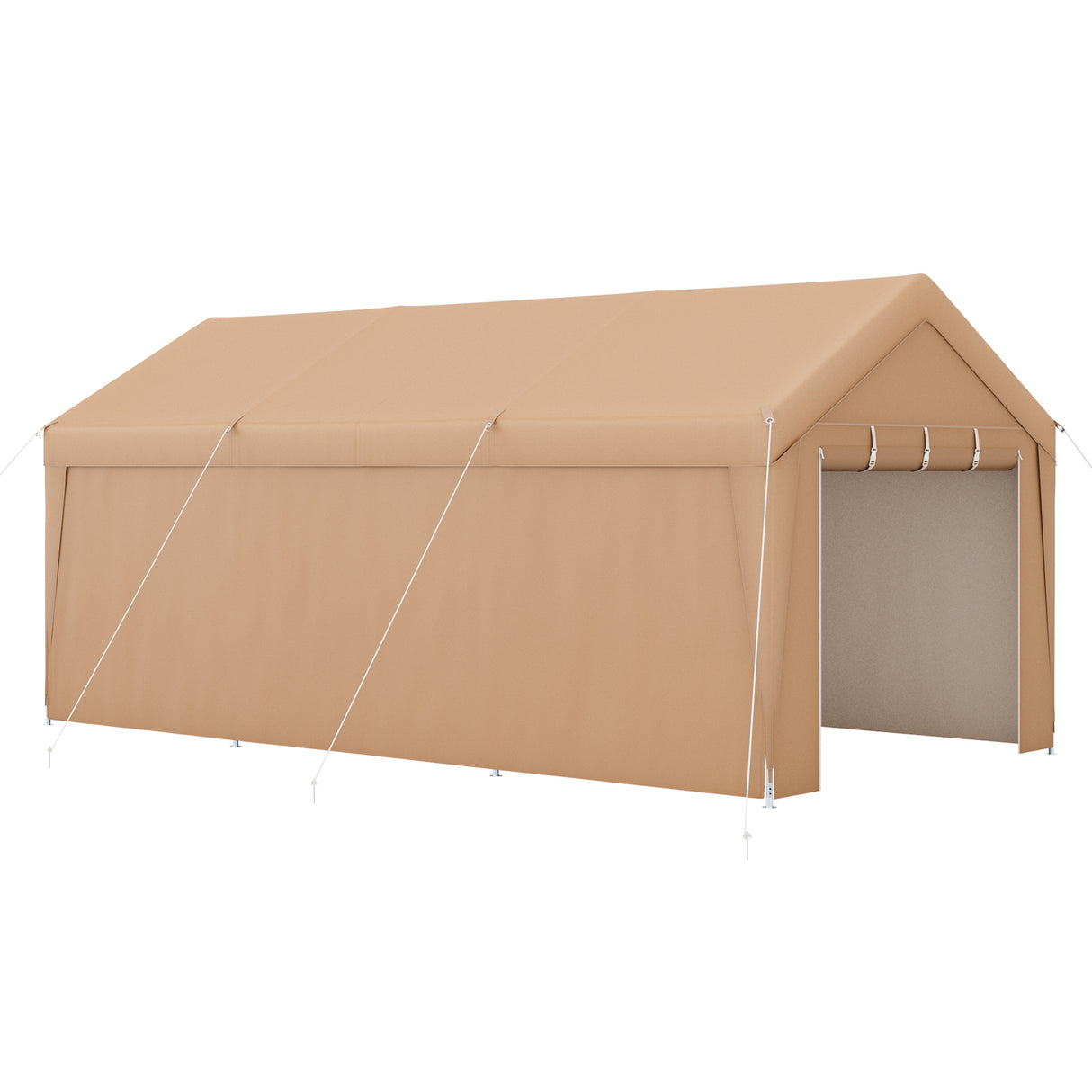 10 x 20 Feet Portable Garage Tent Carport with Galvanized Steel Frame