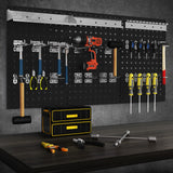 Wall-Mounted Pegboard Kit with 3 Pegboards for Garage Workshop