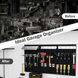 Wall-Mounted Pegboard Kit with 3 Pegboards for Garage Workshop
