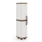 Plastic Kitchen Pantry with 4 Adjustable Shelves and Single Door for Living Room and Kitchen