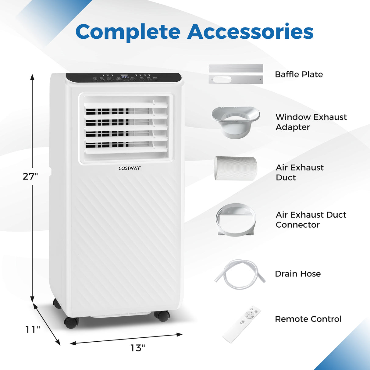 8000 BTU Portable Air Conditioner 3 in 1 Floor AC Unit with Fan and Dehumidifier
