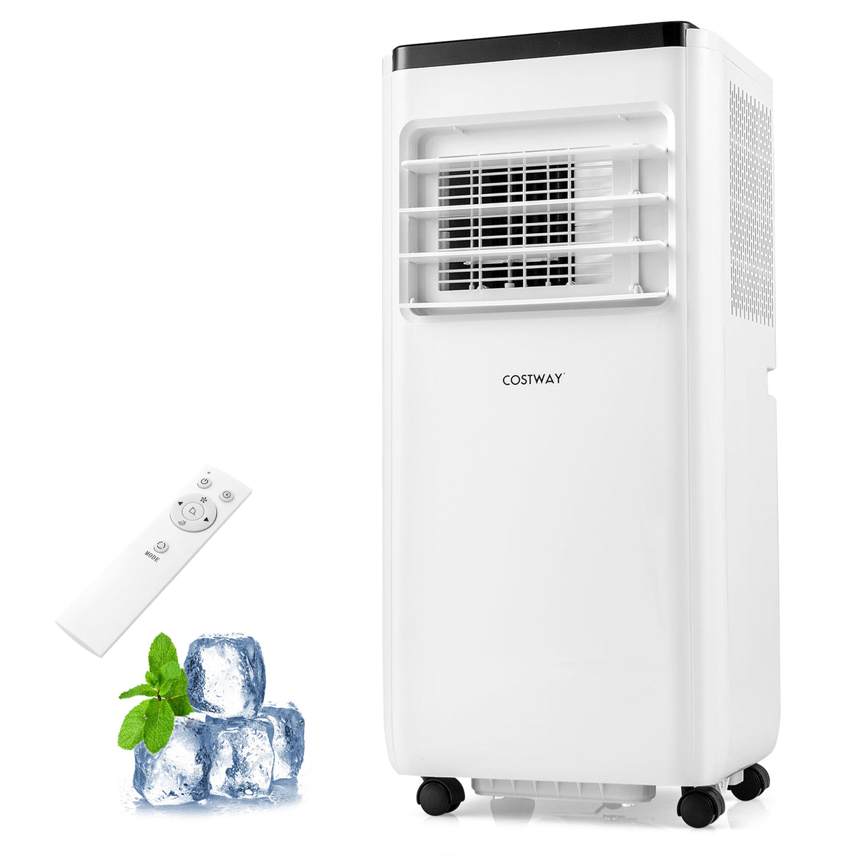 8000 BTU Portable Air Conditioner with Remote Control Cools up to 250 Sq.Ft