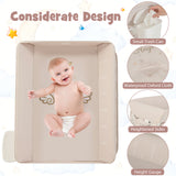 Portable Baby Changing Table with 3-Level Adjustable Height