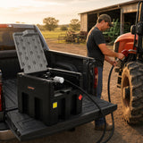 Portable Diesel Tank 53 Gallon with 13.2 GPM Flow Rate for Transportation-Black