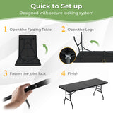 Portable Folding Camping Table with Carrying Handle for Picnic