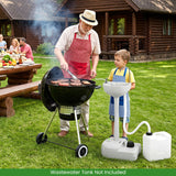 Portable Foot Pump Camping Sink with 4.5 Gal Water Tank and Soap Dispenser