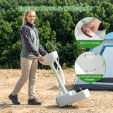 Portable Foot Pump Camping Sink with 4.5 Gal Water Tank and Soap Dispenser
